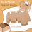 20Pièces Boîtes Kraft En Papier Durable Marron Pour Cadeaux 10