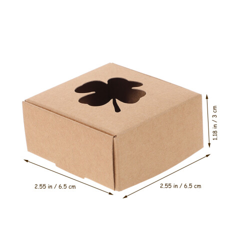 20Pièces Boîtes Kraft En Papier Durable Marron Pour Cadeaux 1