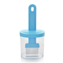 BBQ Brush 2 Pc Set Heat Resistant Barbecue Tool For Oil And Sauce Containers Meat Cakes Pastries Random Color