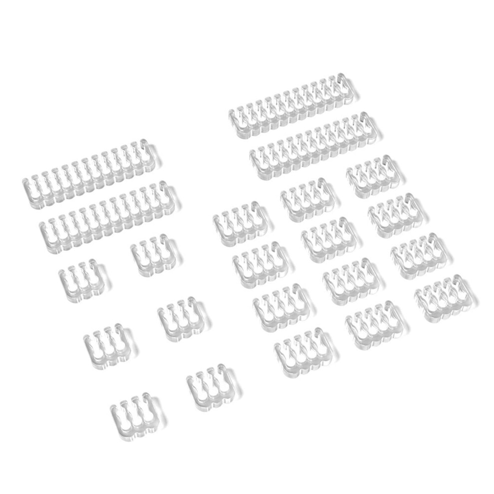 Cable Clips For 3.0-3.6Mm Pc Power Cords, Clamp Style Cable Organizer, 6/8/24 Pin Computer Cables, Dresser Cable Manager 6447073686146