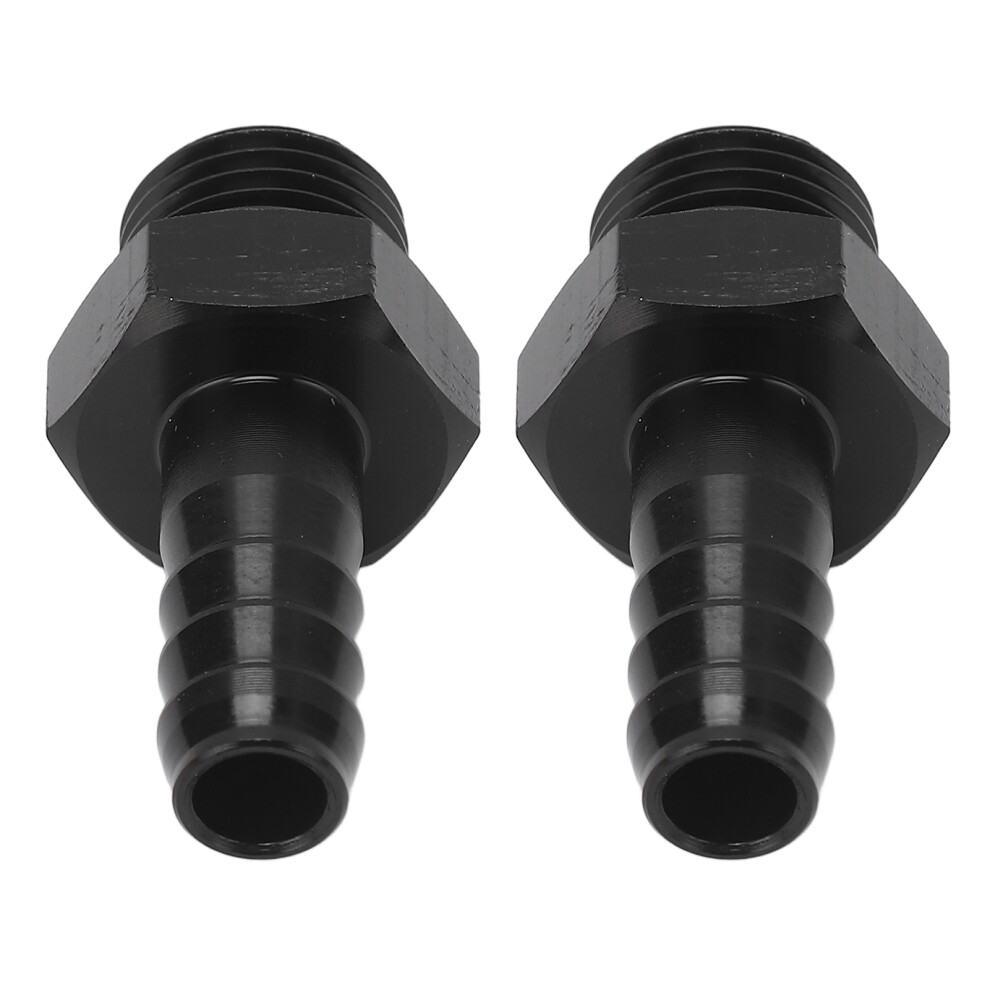Aluminum Hose Barb Fitting Adapter An6-5/16 Inch Anodized Black 9421349588997