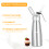 500ml Aluminum Cream Whipper with 3 Tips, Easy Clean, Silver 2