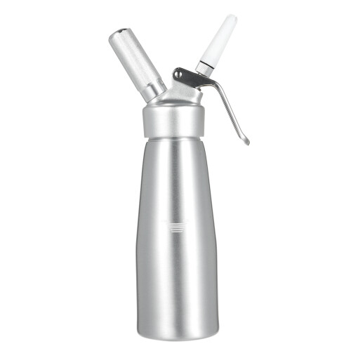 500ml Aluminum Cream Whipper with 3 Tips, Easy Clean, Silver 2