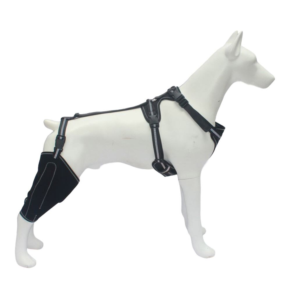 Dog Elbow Brace Wrap for Injured Limb Promotes Comfort Rear-L