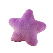 Five Pointed Star Throw Pillow, Cute Stuffed Plushes Toy-Purple