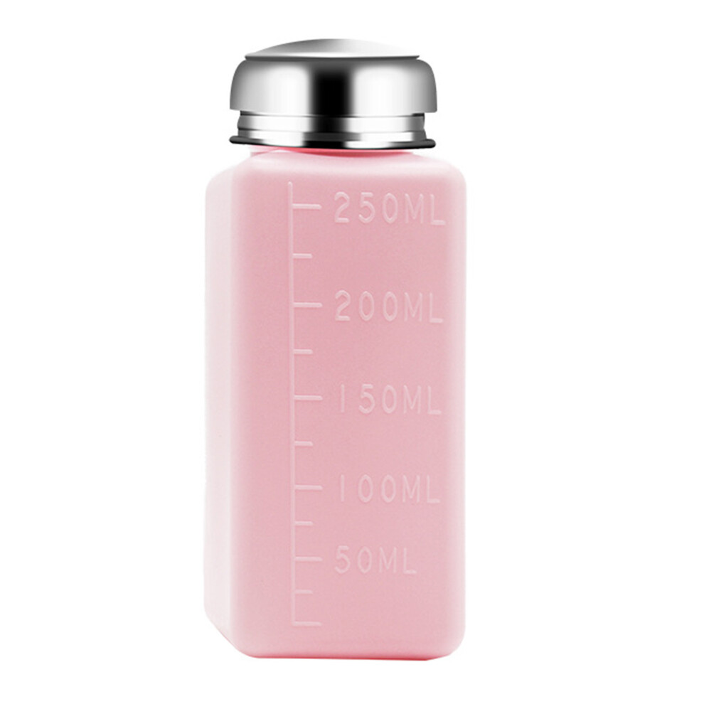 Pink Solvent Liquid Pump Dispenser Bottle 100-250Ml For-250Ml