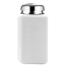 Press Type Liquid Bottles 100-250ml Leak Proof-200ml White