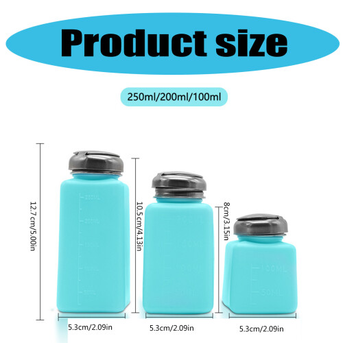 Push Top Liquid Dispenser Bottle 100-250ml Suitable-100ml Pink 2