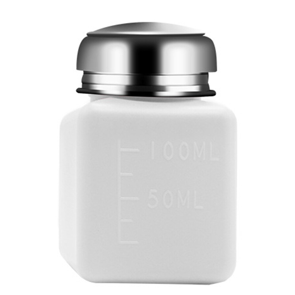 White Liquid Dispenser Pump Bottle 100-250Ml For Nail-100Ml