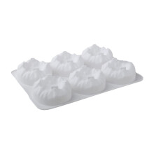 6 Cavities Food Grade Silicone Cake Mold-6 consecutive small