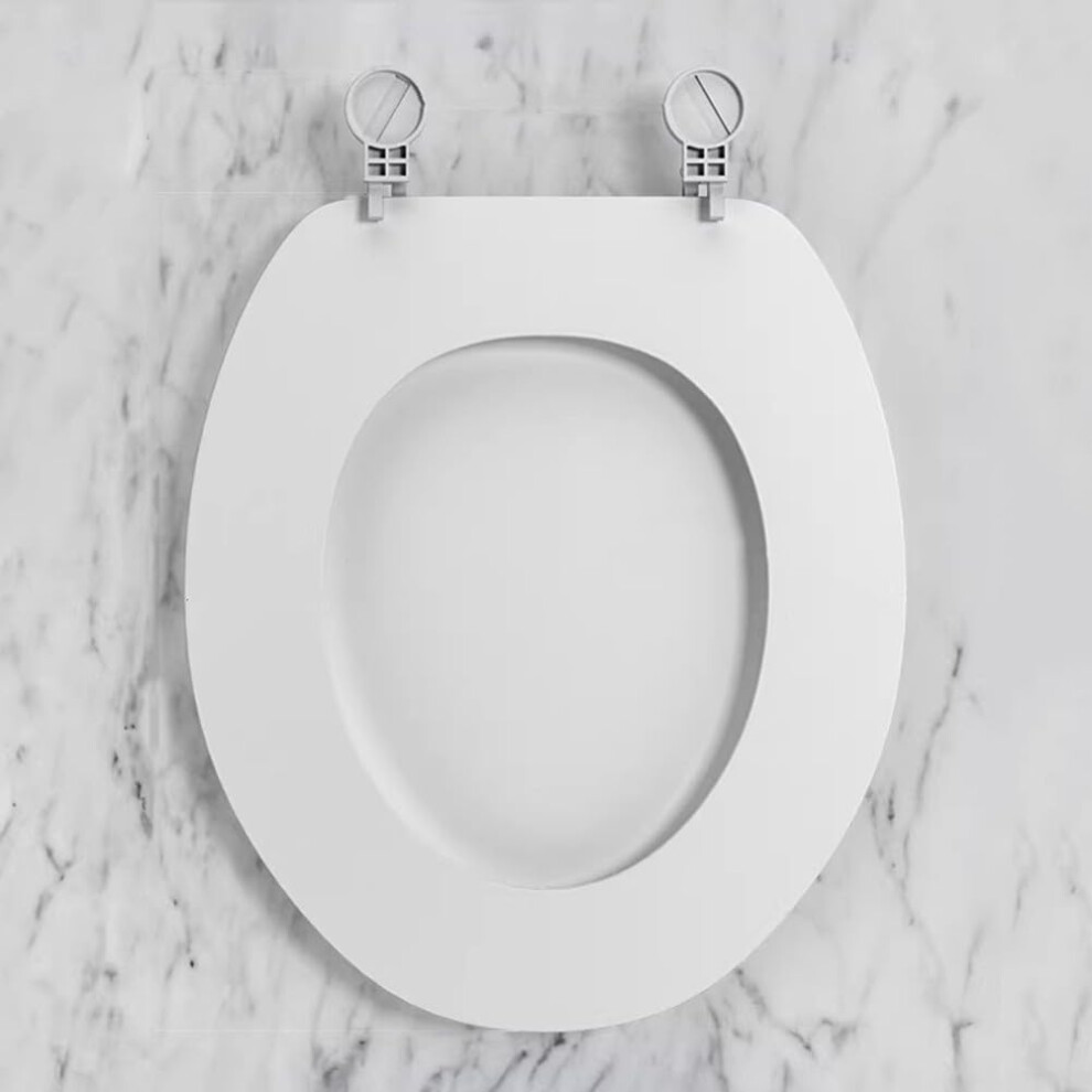 U-Shape And O-Shape White Toilet Seat With Soft Close And Quick Release For Standard Toilets, Urea Material, O-Type 6447073686696