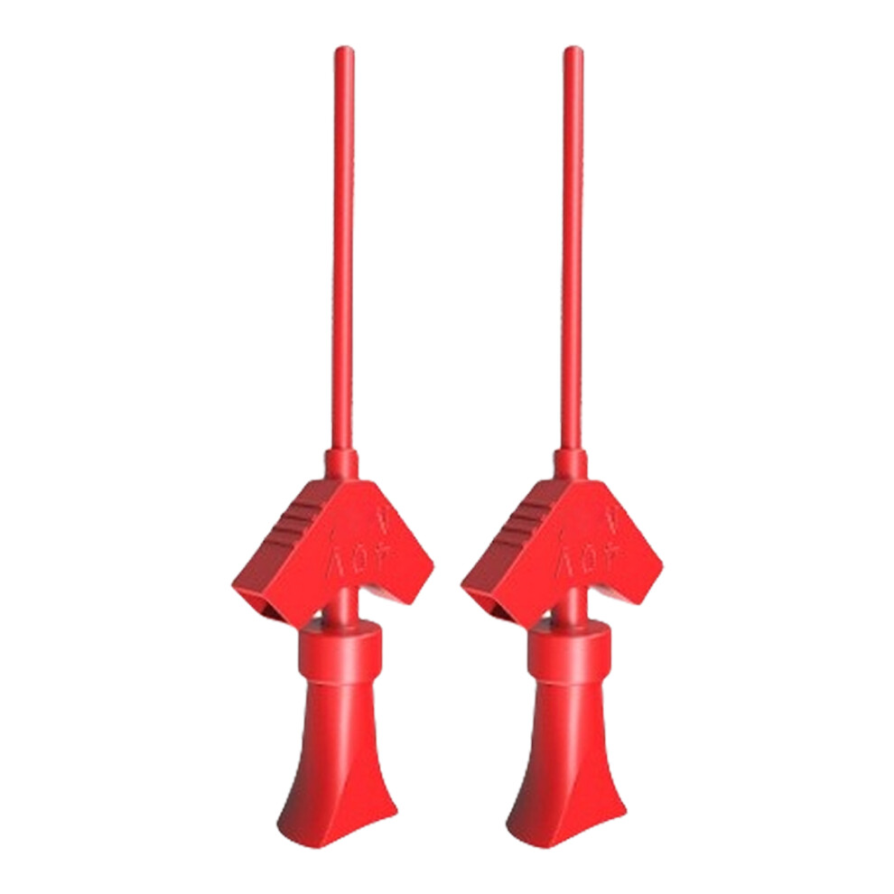 2Pc Grabbers For Jumper Test Accessory Electronic Testing-Red 7751000136420