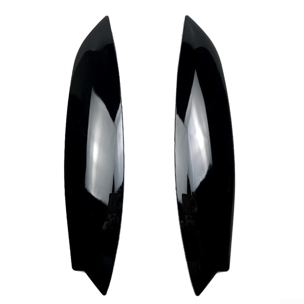 Golf 5 Mk5 Headlight Eyebrow Covers Abs Gloss Trim Compatible With Gti R 2005-2007 Black 6447073687006