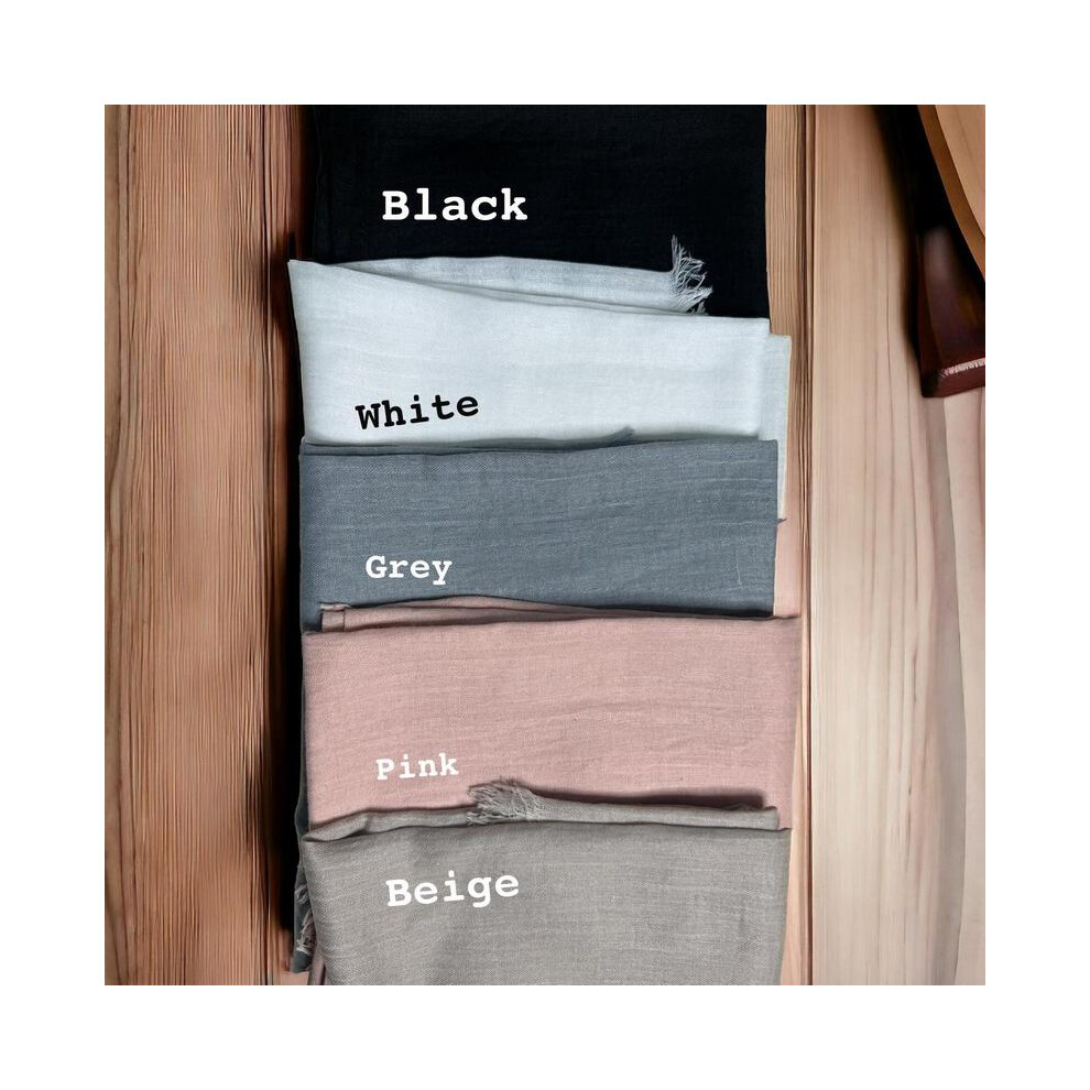 (Black, Size (100cm*180cm)) New Luxury  Modal Hijab Scarf Soft Cotton Material Modal Hijabs Super Soft(100cm*180cm)-image-OPC-PKGP6XH-NEW