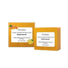 OceAura Lemon Turmeric Soap Cleansing and Cleansing Skin Care for Facial and Body