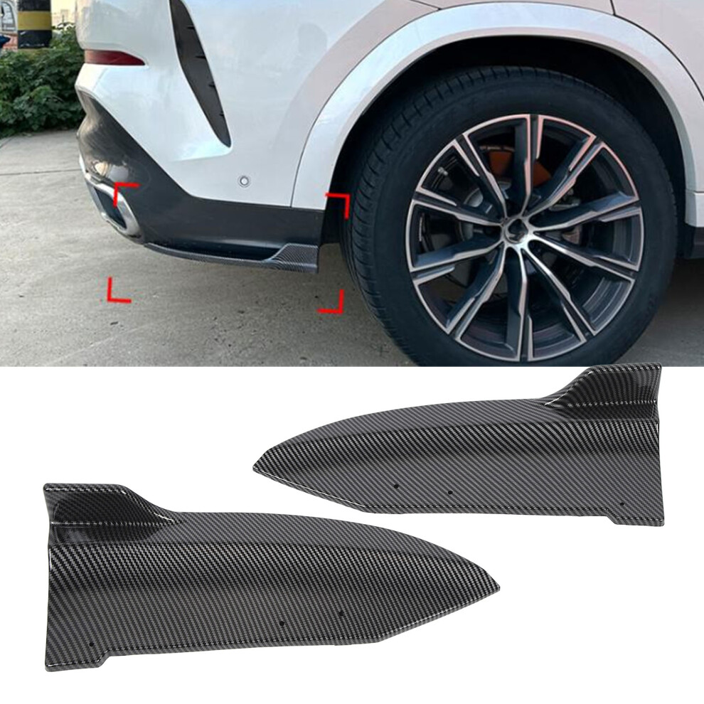 Rear Bumper Diffuser For X6 G06 MâSport 2020-2022 Abs Carbon Fiber Style 3231349591523