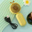 Table Fan USB Rechargeable Desk Fan Handheld Compact Mini Cooling Three Speed Gril Design 2