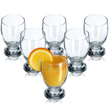 KADAX Glas für Getränke und Desserts, 6er-Set, 300 ml
