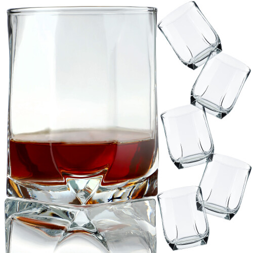 KADAX Gläser für Whiskygetränke, 320 ml, 6er-Set