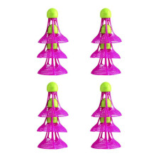 Elastic Head Badminton Nylon Shuttlecocks Colorful Nylon For Indoor And Outdoor Play Standard Size