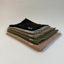(Earth (180CM by 80CM)) PLAIN Cotton Modal hijabs Soft and Breathable