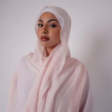(Peach Pink) Premium Soft Modal hijabs Lightweight & Breathable