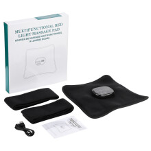 Wireless Therapeutic Belt Smart Temperature-Controlled Heating Massage Multi-Functional LED Infrared Therapy Pad Lower Back, Leg, and Knee Care Black