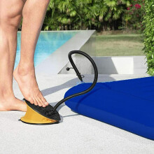 (FOOT PUMP) Double Single Flocked Camping Airbed Inflatable Mattress Blow Up Air Bed
