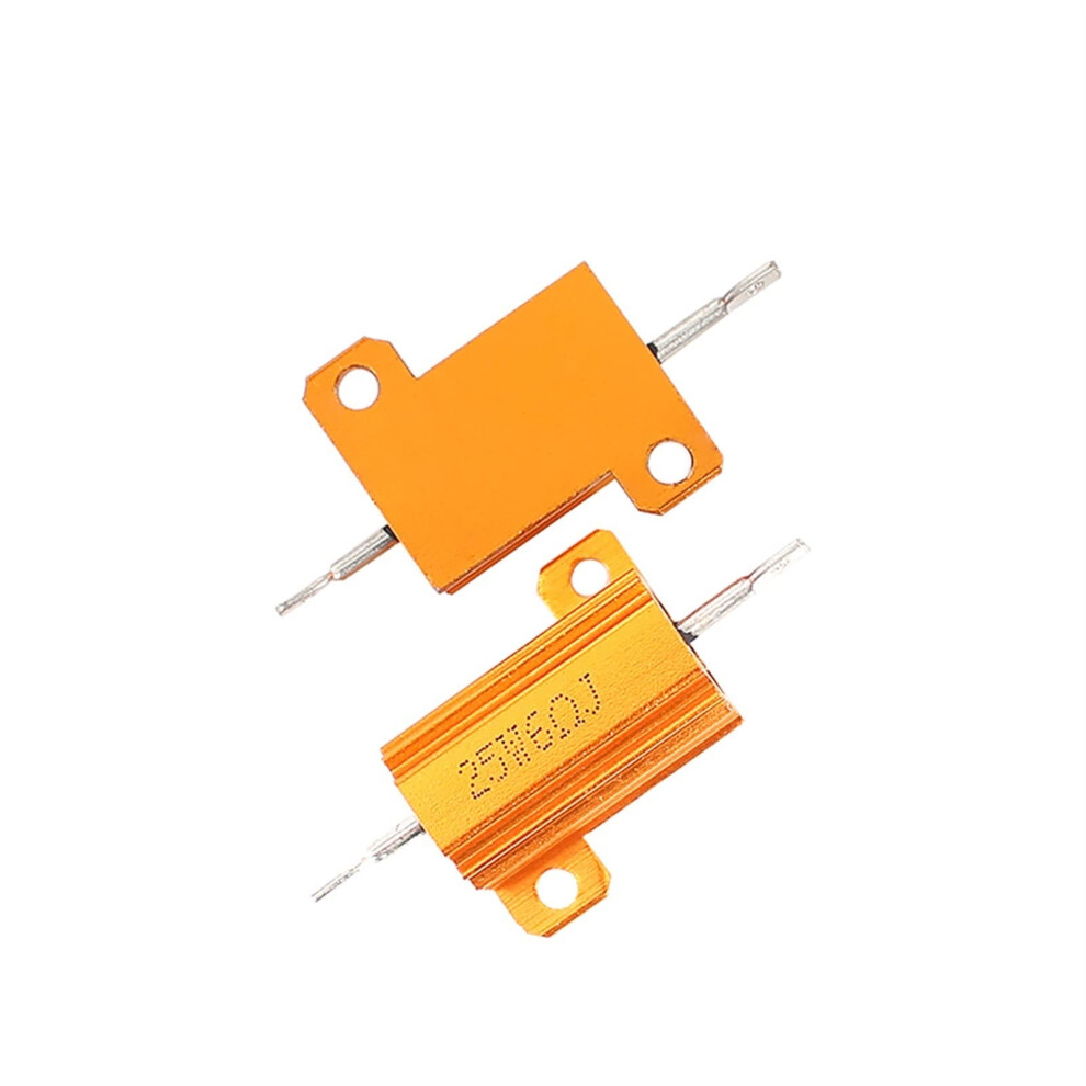 Wirewound Resistor 2 Pieces Lot 25W Aluminum Shell Metal Case 0.01 Ohm To 10K Ohm Car Load Resistor 9084446913637