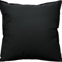 (Black, 43 x 43 cm) Outdoor Waterproof Garden Cushions – Square Decorative Scatter Pads for Bench, Seat or Patio