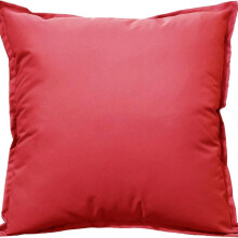 (Red, 43 x 43 cm) Outdoor Waterproof Garden Cushions – Square Decorative Scatter Pads for Bench, Seat or Patio