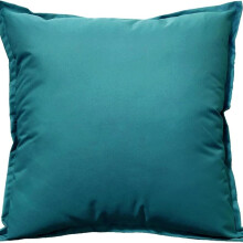 (Teal, 43 x 43 cm) Outdoor Waterproof Garden Cushions – Square Decorative Scatter Pads for Bench, Seat or Patio