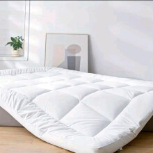 (Super King) Luxurious 10cm Hotel Quality Mattress Topper Soft Microfiber Filling | Elasticated Corner Straps white breathable mattress pads & toppers do