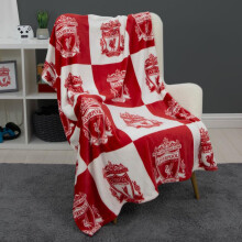 (Default) Liverpool FC Large Blanket Football Super Soft Fleece Throw New Design YNWA Red
