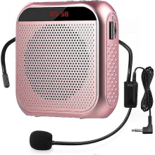 Black Friday Portable Voice Amplifier With Wired Microphone Headset Rechargeable Speaker Loudspeaker