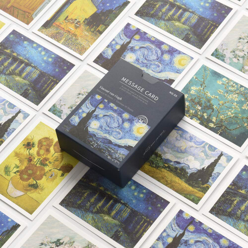 Monolike Message gogh card - Mix 40 Mini Postcards 20 envelopes Package 1