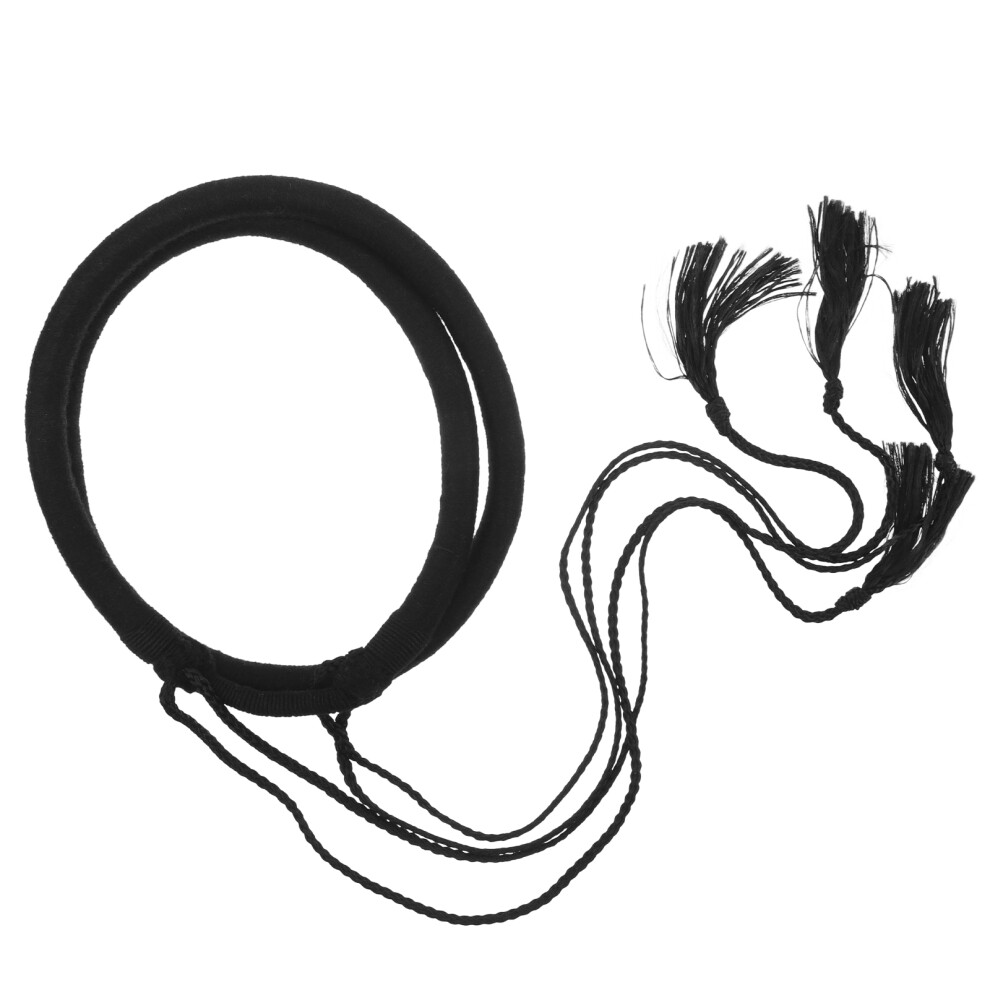 Inoomp Unisex 2Pcs Arab Shemagh Headband With Braided Tassel Hair Accessory