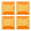 4pcs reflective plastic road studs dual-sided for highway safety 1