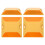 4pcs reflective plastic road studs dual-sided for highway safety 11