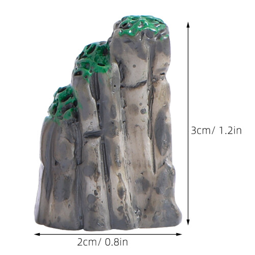 6 pcs artificial rockery miniature figurines bottle planter model 2