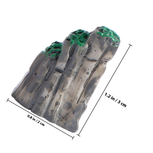 6 pcs artificial rockery miniature figurines bottle planter model 1