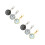 6 pcs pocket watch key chain buckle ring set 7