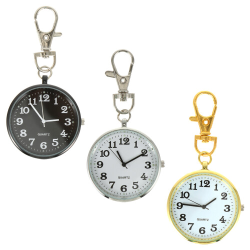 6 pcs pocket watch key chain buckle ring set 2