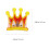 25pcs crown shape brooch breastpin glowing lapel decor 2