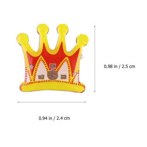 25pcs crown shape brooch breastpin glowing lapel decor 1