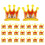 25pcs crown shape brooch breastpin glowing lapel decor 1