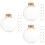36 pcs clear plastic empty baubles fillable diy ornaments 8