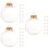 36 pcs clear plastic empty baubles fillable diy ornaments 9