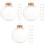 36 pcs clear plastic empty baubles fillable diy ornaments 5