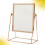 square desktop makeup mirror with flower lace design random color 11